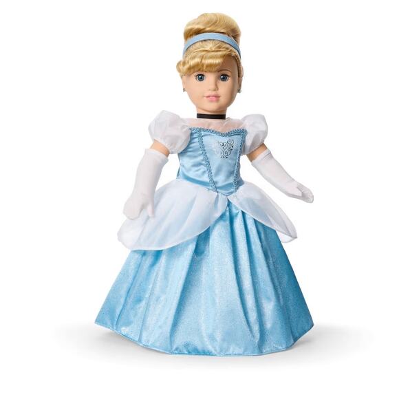 NEW American Girl Disney Princess CINDERELLA 18" DOLL + Gown Glass Slippers BOX - Picture 2 of 16